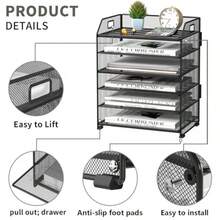 File Trays - 6-level Black - View 4