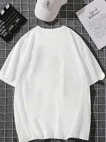 Camiseta holgada de manga corta con cuello redondo y gráfico de mapache para mujer, camisetas gráficas informales de verano para mujeres Cuello Redondo Algodón 100% Tejido Suave Manga C - Blanco - Ver 2
