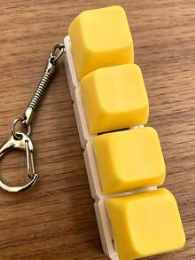 1 pieza Llavero con forma de pan de caramelo, juguete antiestrés, juguete fidget creativo y novedoso - Multicolor - Ver 17
