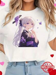 Women T-Shirts - [White] - View 1