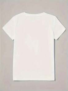 Women's Casual White T-Shirt With Round Neck And Short Sleeves. Commemorative Watercolor-Style Print Of A 10th Wedding Anniversary, Featuring Intertwined Silver And Gold Rings, Handwritten Phrases In The Shape Of A Heart And Arrow-A Decorative Gift For Romantic Couples. Fitted And Elegant. Women's Blouses > Clothing - 白色 - 查看 2