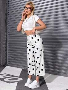 Jeans unicolor con cremallera - Beis - Ver 4