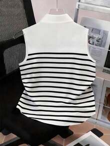 Blusa sin mangas para mujer, de verano, con diseño versátil y elegante, estampado digital de cerezas, imprescindible, alta tasa de devolución, vuelta al colegio, camisa sin mangas para damas - Blanco 5 - Ver 2