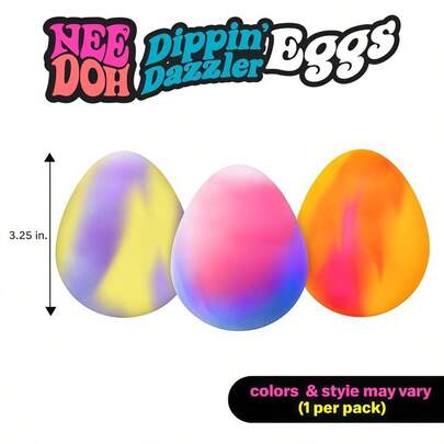  NeeDoh Dippin Dazzler Color-Changing Sensory Stress Relief Toy, Soft Slow Rebound Squeeze Toy, Helps Relieve Anxiety And ADHD, Aids Sleep, Suitable For Office, Classroom Rewards, Birthday Gifts, Party Favors, Back To School And Graduation Prizes