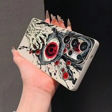 1 pièce Étui de téléphone à couverture intégrale avec finition mate, style sombre avec motif œil de démon et geste. Housse de protection pour téléphone compatible avec iPhone 7/8/SE 2/8P/X/XR/XS/11/11Pro/11ProMax/12/12Pro/12ProMax/12Mini/13/13Pro/13ProMax/13Mini/14/14Pro/14ProMax/14Plus/15/15Pro/15ProMax/15Plus/16/16Pro/16ProMax - Multicolore - Voir 8