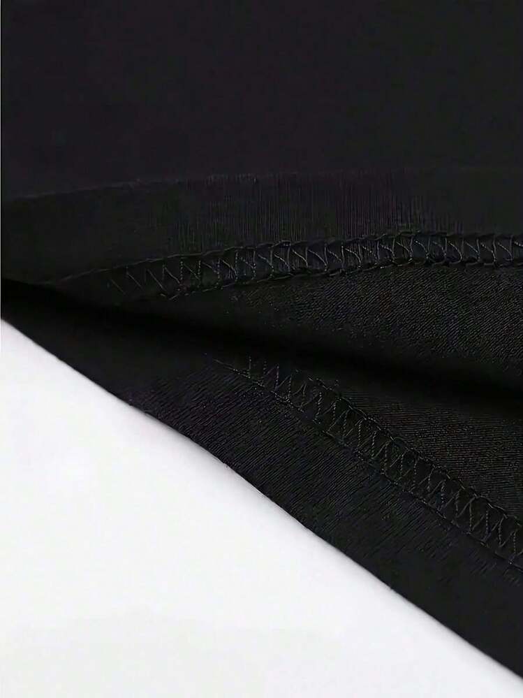 Women's Fashion Round - Neck T - Shirt - Black - View 5