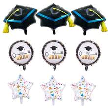 5/9Pcs Congrats Grad Doctor Cap Foil Balloons Set Graduation Party Decorations Finish School Party Decorate - Multicolor - View 7
