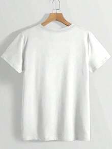 Camiseta Casual con Estampado de Lema Retro Gen X para Adultos, Camiseta Diaria, Camiseta para Vacaciones, Camiseta Deportiva, Ropa de Mujer, Adecuada como regalo. playera de mujer. blusas>elegantes. boho chic,Top de mujer suave, transpirable y cómodo, ideal para primavera, verano y otoño, perfecto para vacaciones, viajes y uso diario. - Blanco - Ver 3