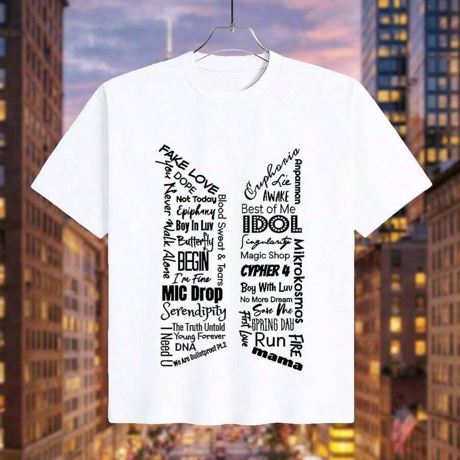 Playera de mujer inspirada en la gira mundial de Arirang - Camiseta de mujer de tela de punto ligera y transpirable con estampado visual del grupo de ídolos coreanos - Excelente opción de regalo para verdaderos miembros del fanátismo ARMY - Casual diario - Blanco - Ver 1