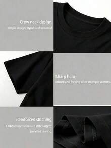 Camiseta de Algodón con Cuello Redondo y Estampado de Versículo Bíblico en Español "El Señor Es Mi Roca", Camiseta de Manga Corta con Gráfico Religioso Cristiano de Montaña, Top Básico Holgado e Informal con Frases Inspiradoras de Fe para Mujer |     Por LAIDBACK camisetas de mujer algodón - Estilo - Ver 7