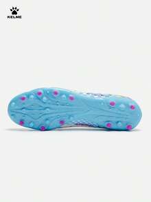 KELME 男士足球鞋，Jidian 5.0 中档 MG 专业比赛短钉鞋，成人日常训练鞋 - 白彩藍 - 查看 2