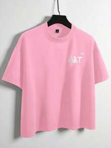 Manfinity Men's T-Shirt With Embossed Floral Print, Urban Style. Suitable For Outdoor Activities, Music Festivals, And Casual Outings. Great Gift For Boyfriend/Husband, Anniversary, Or Any Occasion. Black Short Sleeves. - 布蘭克 4 - 查看 11