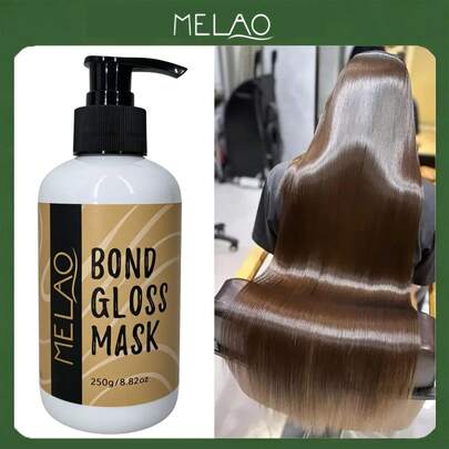  Melao Bond Gloss Hair Mask, Deep Conditioning Repair Mask For Dry Damaged Hair, Bonding Treatment For Split Ends & Frizz Control, Hydrating Shine Hair Mask For All Hair Types