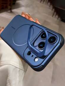 Ốp lưng điện thoại cao cấp mờ, có nam châm, bảo vệ ống kính, tương thích với iPhone 17 Pro Max 17 Pro 16 15 Pro Max 14 Pro 13 12 11 Pro Max 16 15 14 Plus, hỗ trợ sạc không dây và bảo vệ camera. - Màu xanh lam - Xem 2