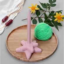 1pc Star Pink Rotating Yarn Winder Upgrade Edition Yarn Storage Winding Shaft Thickened - A - View 5