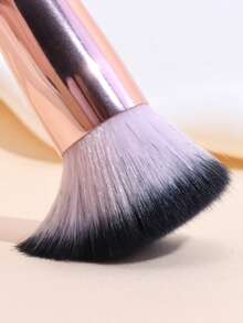 Pincel de maquillaje multifuncional 2 en 1, pincel de contorno y pincel de rubor, crea un maquillaje perfecto sin esfuerzo, adecuado para principiantes, herramienta de belleza portátil - Multicolor - Ver 4