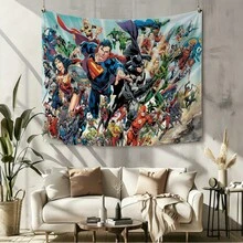 1pc Classic M Arvel Superheroes Timeless Collection Tapestry Avengers S Pider-Man Wolverine I Ron Man Group Photo Living Room Bedroom Wall Hanging Decor Boys Room Gaming Room Game Room Scene Layout Anime Fans Gathering Photography Background Dorm Aesthetic Art Wall Hanging Table Backdrop - Nhiều màu - Xem 7