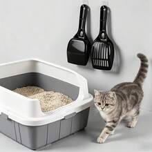 猫砂铲套装，实用塑料猫砂铲 - 深铲设计，轻松铲除猫砂。 - 查看 1