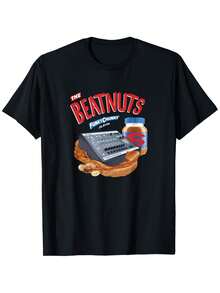 The Beatnuts SP-1200 Iconic Music Producer T-Shirt - Unisex, 100% Cotton, Vintage Hip-Hop Style, With A Stylish Heavy Beat Production Design (Sampled Logos And MPC-Inspired Style), Suitable For DJs And Everyday Wear, Available In Sizes S-XXXL. - 黑色 - 查看 2