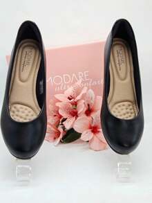 Modare Ankle Strap Shoe With Flexible Napa Leather Heel - Comfortable - Black (7014.200) - View 2