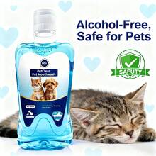 PC Petclear 宠物漱口水,具有清新口气和美白牙齿的双重功效。瓶身宽度约为3.5厘米/13.8英寸,长度约为19厘米/7.48英寸,适用于大多数猫、狗和其他宠物。本产品适合日常宠物口腔护理,有助于去除牙垢和减少口臭,是居家清洁、日常美容或宠物保健的理想口腔护理工具。类别:猫咪口腔护理 - 淺藍色 - 查看 2