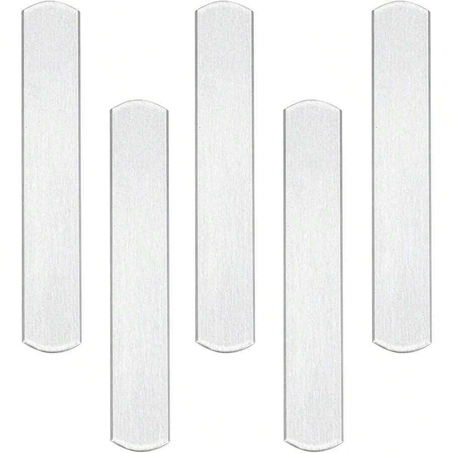 5PCS Steel Plates For Weighted Vest Rustproof Strength Training Weight Long Steel Plate Weight-Bearing Invisible Round Head For Running Jogging Fitness Workout - Default - View 1