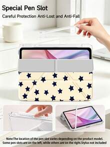 蓝色星形图案保护套，兼容 iPad Air 8(M4)2026(11 英寸)、Air 4/5 10.9 英寸、7/8/9 10.2 英寸，内置笔槽，兼容三星 Tab S6 10.4 英寸，兼容 Kindle 第 11 代(2022/2024)、Kindle Clara 2E、Clara Colour、Clara BW (6 英寸) 和 Libra Colour (7 英寸)，可爱少女风时尚设计，平板电脑桌面装饰，生日和节日礼物。 - 彩色 - 查看 4