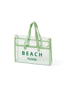 Túi đi biển PVC chống nước họa tiết "BEACH PLEASE" nhiều màu, túi đi biển nữ, túi tote trong suốt, túi tote thạch, túi xách hồ bơi cỡ lớn, phụ kiện đi biển, đồ dùng thiết yếu cho du lịch và kỳ nghỉ du thuyền, phù hợp cho đi biển, du lịch, mua sắm, hoạt động ngoài trời, đi làm, đi học và sử dụng hàng ngày, quà tặng sinh nhật độc đáo, quà tặng lễ hội, quà tặng tiệc, quà tặng Ngày của Mẹ, quà tặng kỳ nghỉ, quà tặng đám cưới, quà tặng tựu trường - Nhiều màu - Xem 14