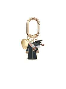 Graduation Memory Keychain 2026, Unisex Bachelor's Gown & Doctoral Cap Pendant Keyring Bag Charm, Y2K Style Graduation Commemorative Ornament, Multi-Functional Decor For Backpack Shoulder Bag Wallet Earphone Case Suitcase And Car Interior - Multicolor - View 12