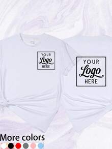 1 Customizable Crew Neck Sweatshirt | Casual, All Seasons, Medium Stretch Fabric, Ideal For Corporate Activities, Hotels, Teams, Washable, Winter Warmth, Personalized With Photos - 白色 - 查看 1