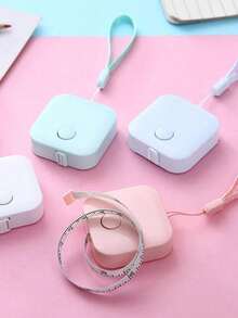1pc Mini Retractable Tape Measure, Suitable For Body Measurement, Sewing, Handicrafts, Color: Blue, Compact And Portable - Multicolor - View 8