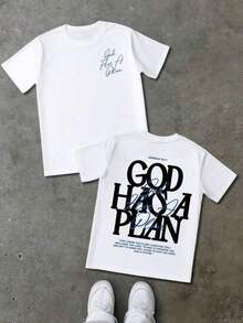 Premium Unisex Casual T-Shirts With "GOD'S ART ON DISPLAY" Print, Customizable Graphic Tees For Men - Men's T-Shirts. Casual And Stylish Short-Sleeved T-Shirts For Summer, Made Of 100% Cotton. The Most Popular Top For Men. - 白色 2 - 查看 6