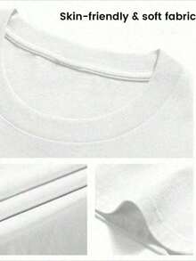 New 2026 Collection: Cotton T-Shirt For Bride, Minimalist T-Shirt For Bride, Wedding, Bachelorette Party, Aesthetic T-Shirt For Bride 3XL, Classic Thick Cotton Short Sleeve Graphic Print T-Shirt For Bachelorette Party, Casual Short Sleeve Top For Women, Short Sleeve Sports T-Shirt. - 白色 - 查看 4