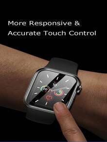 5pcs Screen Protector Birthday Gift For Family And Friends Watch Screen Protector Watch Protective Case Watch Accessories Waterproof Anti-Drop Anti-Scratch Anti-Fingerprint Full Coverage - Clear - View 3