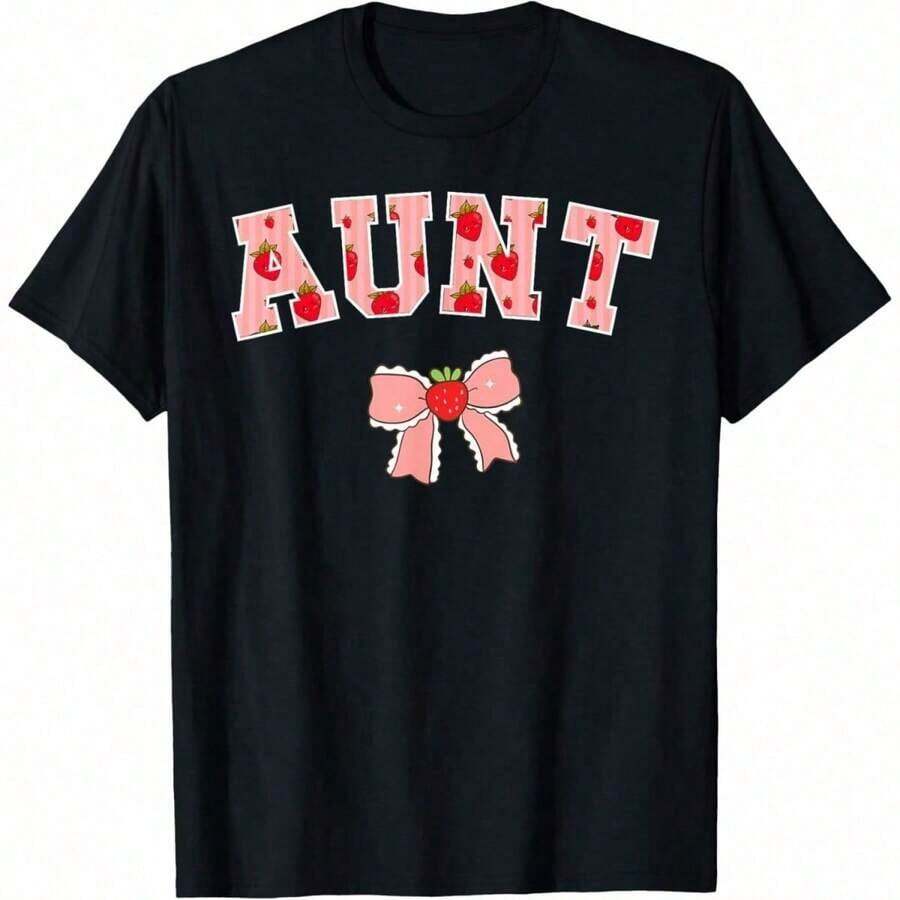 Camiseta a juego para toda la familia con diseño de Dinosaurio Papá Tía Saurus para cumpleaños - Negro 2 - Ver 1
