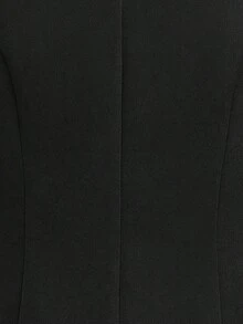 Chaleco informal y de oficina de uso sencillo y liso - Negro - Ver 8