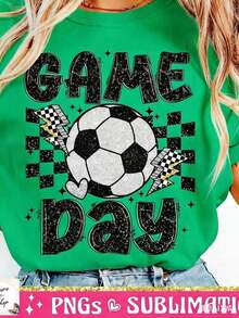 Cute Unisex Premium Casual T-Shirts For Soccer Match Day, Soccer Glow, Soccer Vibes, Retro Soccer Jersey Design, Soccer Mom, Match Day, Sports. Breathable And Fashionable Short Sleeve T-Shirts For Men And Women. - 綠色 - 查看 6