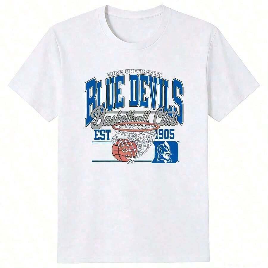 Premium Quality Unisex Casual T-Shirts Featuring The Classic NCAAs North Carolina Tar Heels Team Logo Print. 100% Cotton. - 白色 15 - 查看 1