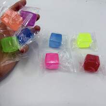 Multi-Color Party Gift Set - Colorful Matte Mini Malt Candy Set - Soft Squeeze Classroom Play Props - Colorful Ice Cube Squeeze Set - Office Finger Stress Relief Props - Student Prizes - Party Gifts - Multicolor - View 4
