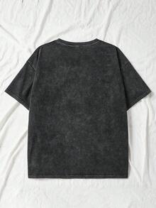Women's Casual Short Sleeve Crew Neck T-Shirt With "Fly You Fools" Print, Everyday Wear, Gandalf T-Shirt, Middle-Earth Fantasy Gift, Fashionable Summer Top In Black - 白色 - 查看 3