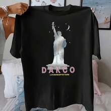 1 Piece Women's Vintage Western Gothic Horror Graphic T-Shirt - Featuring Cowboy Skeleton On Horseback And Skeletal Hands Design Br180g 100% Cotton - 黑色 3 - 查看 1