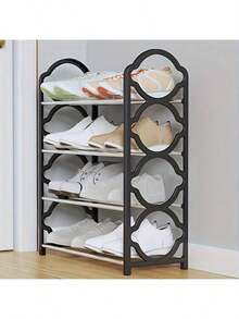 1pc Multi-Layer Storage Shoe Rack, Organizer Shoe Rack, Multi-Functional Shoe Rack, Shoe Rack Organizer, Shoe Storage Rack, Shoe Storage Unit, Thickened Shoe Rack, 4-Layer Shoe Rack, Closet Shoe Rack, Floor Shoe Rack Cabinet, Black , White , Pink, Space-Saving Stackable, Shoe Cabinet Storage, Shoe Storage, Home Decor Living Room, Home Decor, Shoe Rack Organizer - Multicolor - View 20