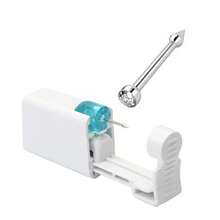 1/2/3/4PCS Nose Piercing Gun Built-In White Diamond Nose Studs Self Nose Piercing Kit Nose Piercing Gun Kit - White - View 10