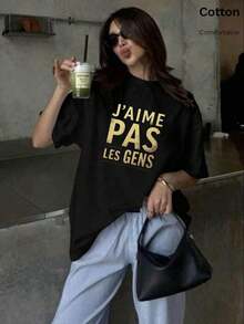 Women T-Shirts - Black - View 1