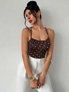 in mangas de estilo bohemio elegante y romántico para vacaciones en la playa de Hawái, con espalda abierta con efecto cruzado - Marrón 2 - Ver 8