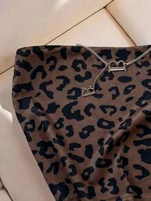 Top sin tirantes estampado de leopardo casual de verano - Multicolor 4 - Ver 3