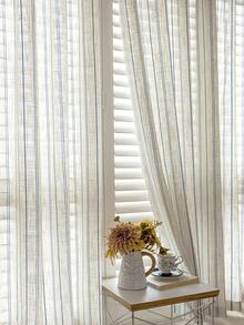 1 buah Tirai Semi-Transparan Berongga Gaya Eropa Motif Bunga Gaya Bohemian, Tirai Dekoratif untuk Kamar Tidur, Ruang Tamu, Dekorasi Rumah, Cocok untuk Semua Musim - MultiWarna - View 6