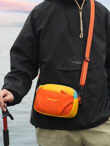 Colorblock Casual Crossbody Bag, And Versatile! Lightweight, Suitable For Daily Commute, Weekend Outings, And Sports Activities. Front Zipper Pocket Design For Storing Phone, Keys, And Other Personal Items. Available In Multiple Colors To Suit Different Styles, A Fashionable And Practical Choice As A Gift For Yourself Or Friends. - Multicolor - View 4