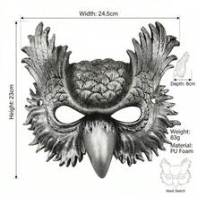 1pc Owl Mask For Holiday Party, Carnival Party Animal Mask Costume Prop - Multicolor - View 7