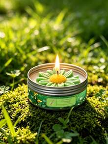 Canned Candles, Daisy Shaped Aromatherapy Candles, Home Decor Items, Small Boxes Suitable For Carrying Around, Gifts For People - Multicolor - View 7
